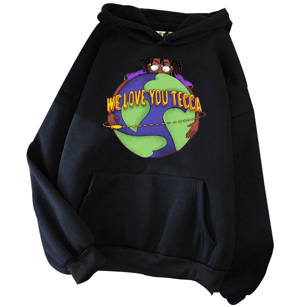 Lil Tecca Hoodie We Love You Tecca Hoodie Tecca Album Cover Sweatshirt Fan Gifts Hoodie Harajuku Pullover Tops Streetwear Unisex