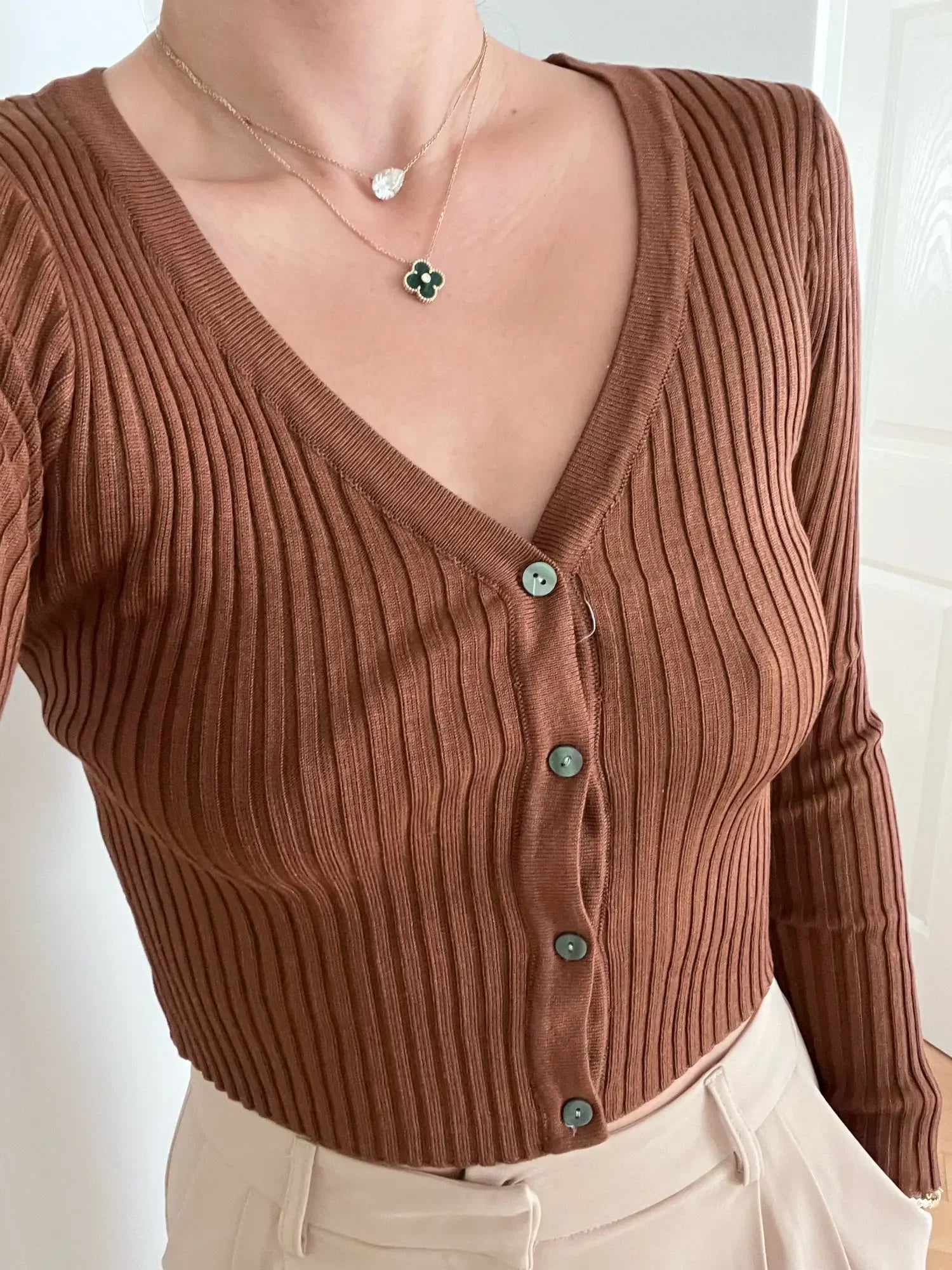 Neploe Spring Newly Patchwork Women Cardigans 2025 Fashion Slim Ladies Knitted Sweater Long Sleeve Buttons Sweaters 65057