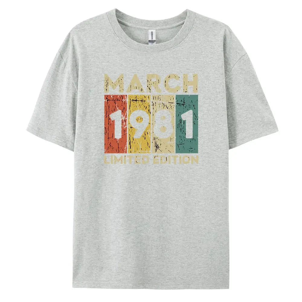1981 Vintage Classic and Casual Cotton Tee for Men’s Summer Wardrobe