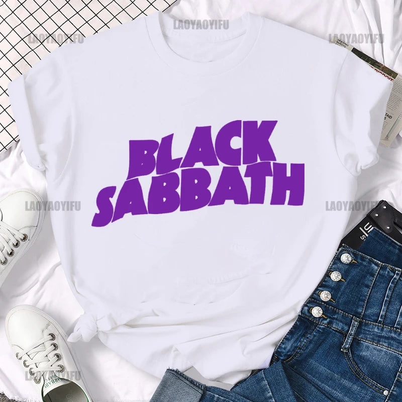 Men Women's Black Sabbath Rock Music T Shirts Cotton Tops Funny Short Sleeve O Neck Tee Shirt Gift Idea T-Shirt