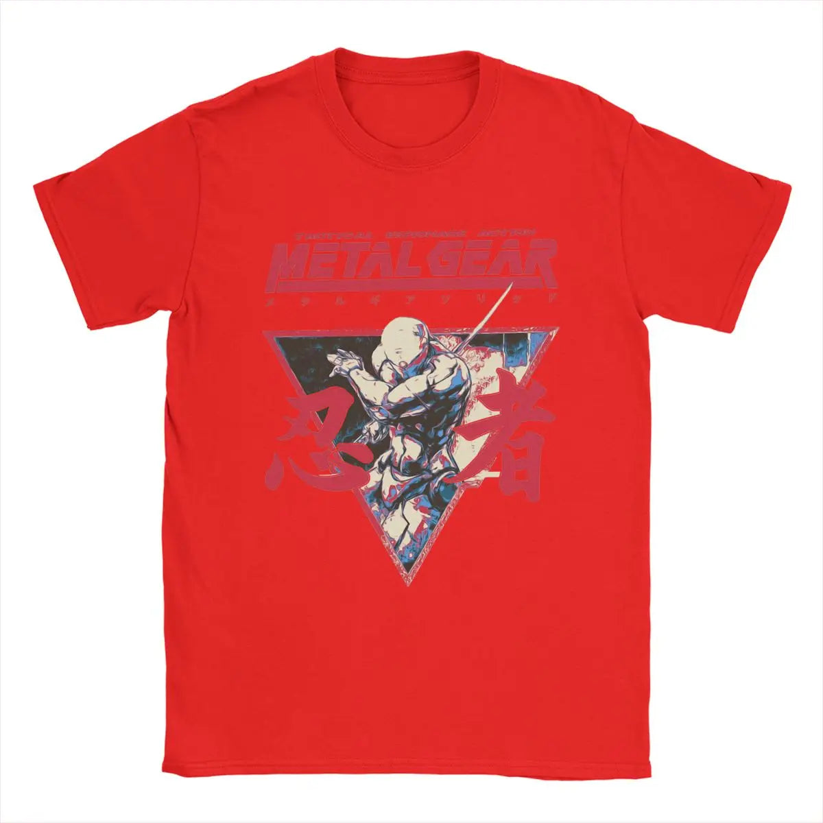 Men's T-Shirts Gray Fox Option C Metal Gear Solid Casual Cotton Tee Shirt Short Sleeve T Shirt Crew Neck Clothing Big Size