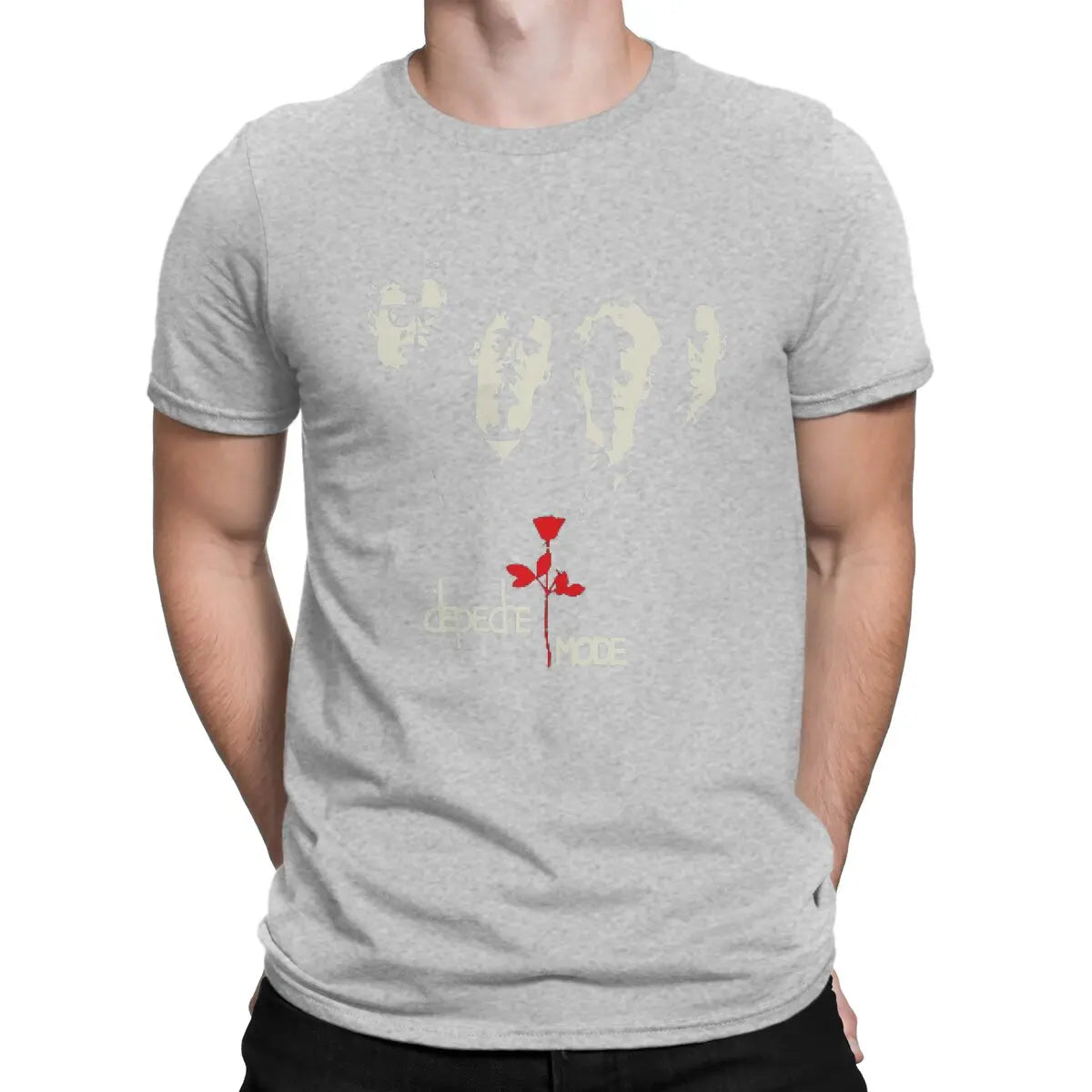 Men's T-Shirt Dmode Novelty Cotton Tee Shirt Short Sleeve Depeche Cool Mode T Shirt O Neck Tops 6XL