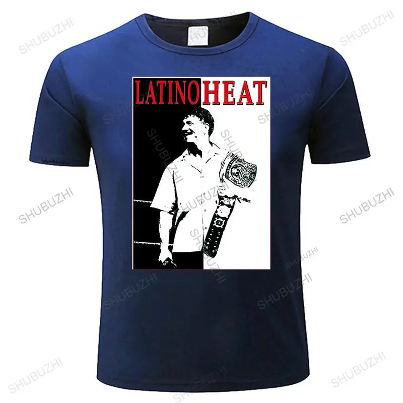 man Vintage print tshirs Eddi Guerrero Latino Heat T-Shirt Newest Fashion For Fashion Unisex round neck Teeshirt Euro Size