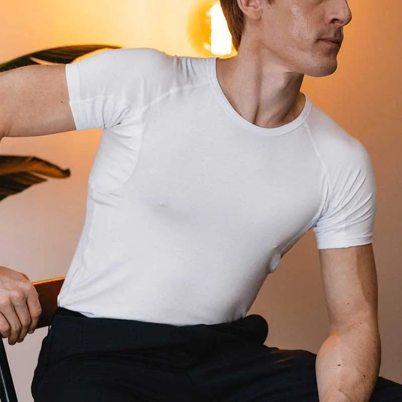Lightweight Layering System Traps Heat and Moisture Sweatproof Undershirts Tee Shirt Men's Anti Perspiration T Shirt