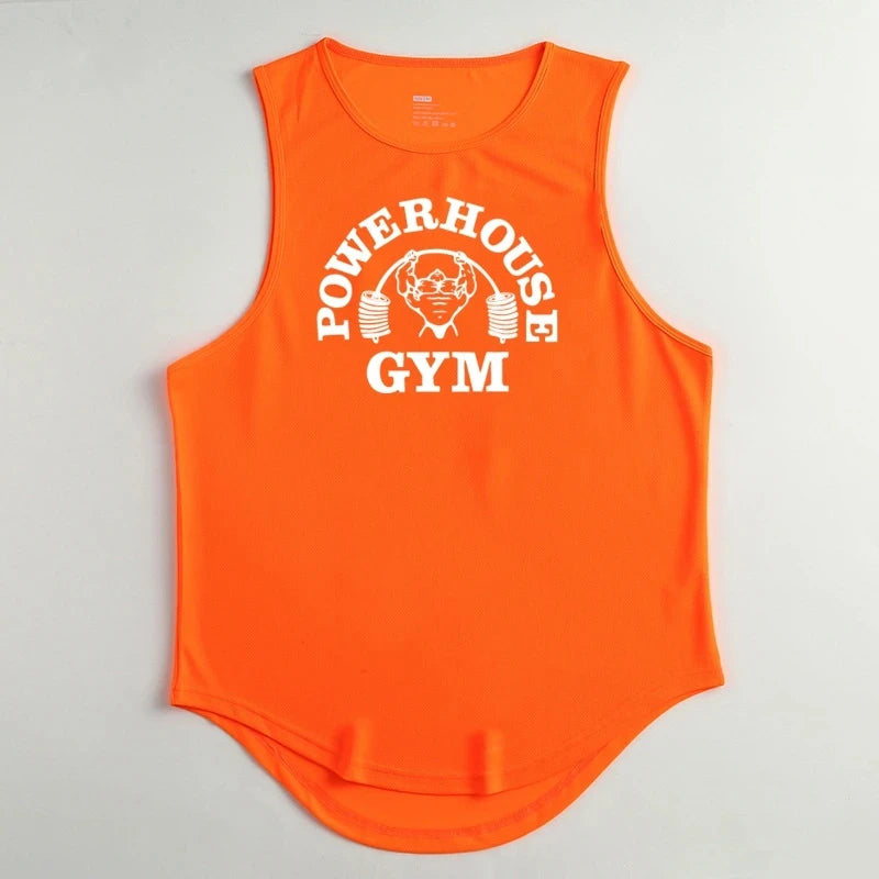 Men's Singlets Top for Fitness Gym T-shirts Suspenders Man Bodybuilding Shirt Vests Stringer Sleeveless Sweatshirt Clothing Vest