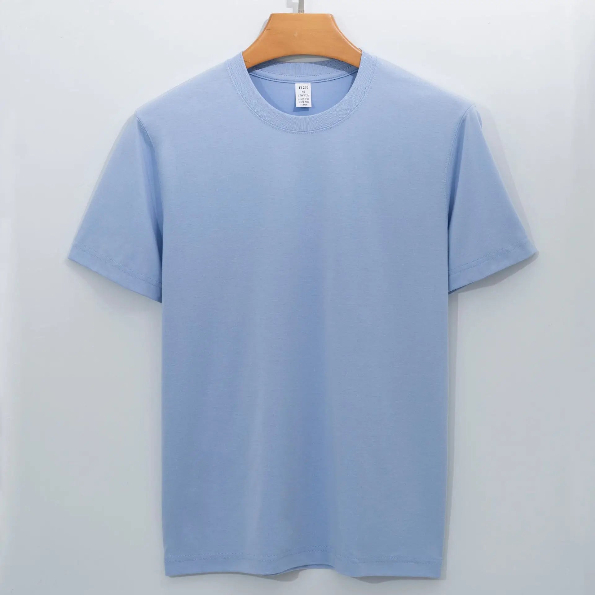 Man High Quality Modal Thin T-shirt XS-5XL Big Size Short Sleeve Pure Color Summer Top Basic Free Style  Antibacterial Tees
