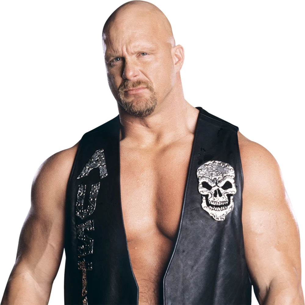 Stone Cold Steve Austin SOB Vest Black 3:16 Skull 100% WHOOP ASS