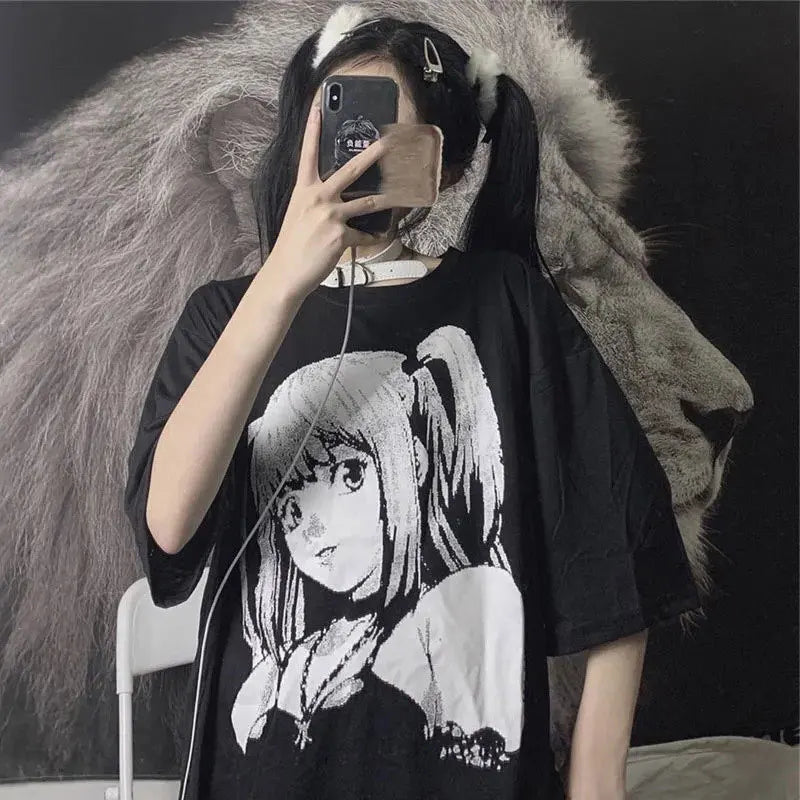 Japanes Anime Loose Sweater Amane Sweater Cosplay Costumes Misa Sweatshirts Harajuku Knit Oversize Tops Uniform Streetwear Tops