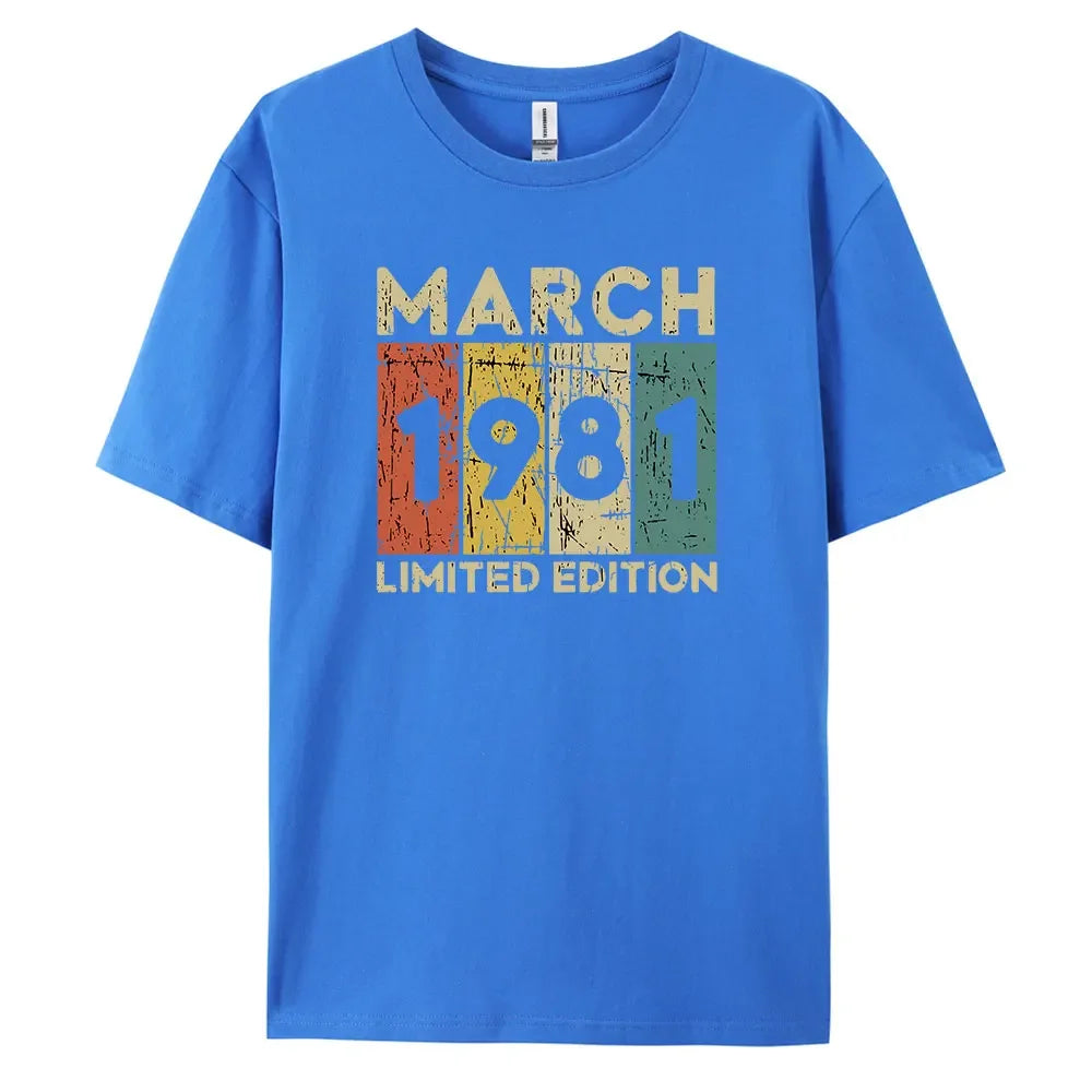 1981 Vintage Classic and Casual Cotton Tee for Men’s Summer Wardrobe