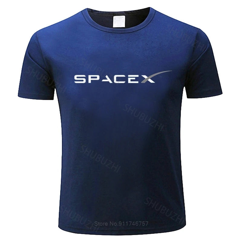 New SPACEX SPACE X LOGO ELON Design T-Shirt summer fashion t-shirt men cotton tops euro size boys gifts