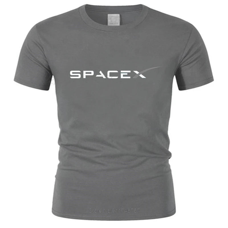New SPACEX SPACE X LOGO ELON Design T-Shirt summer fashion t-shirt men cotton tops euro size boys gifts