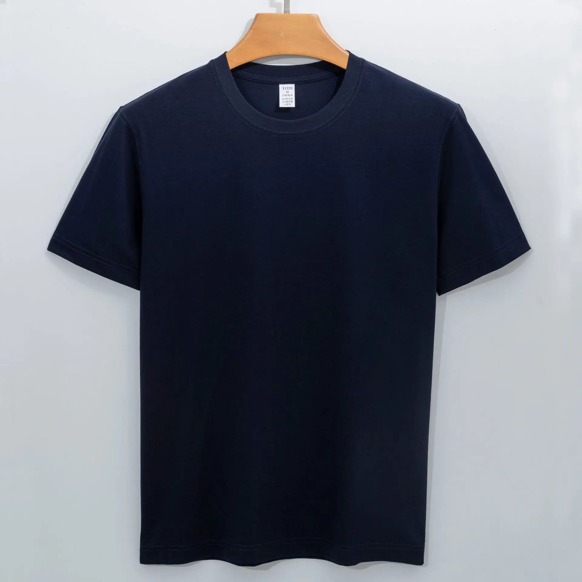Man High Quality Modal Thin T-shirt XS-5XL Big Size Short Sleeve Pure Color Summer Top Basic Free Style  Antibacterial Tees
