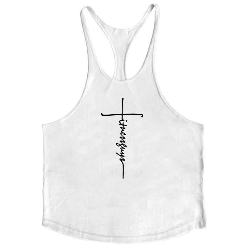 New Brand Gyms Clothing Mens Bodybuilding Tank Top Cotton Sleeveless Vest Sweatshirt Fitness Workout Sportswear Tops for Male