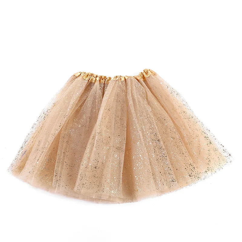 Adult hot mesh tutu skirt 2024 street fashion solid color skirt Polyester dance skirt