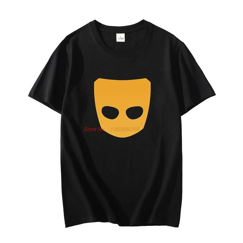 Cotton T-shirt Grindr Logo Unisex oversize t-shirts graphic t shirts short sleeve t-shirts Summer Harajuku Men's clothing