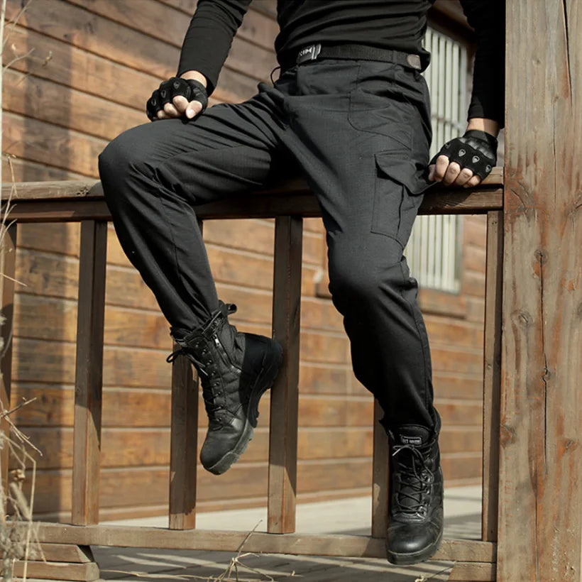 Tactical Black Pants Men Army Military Cargo Pants Trousers Men's Anti-scratch Wear-resistant Working Pants Tactico Clothing Man