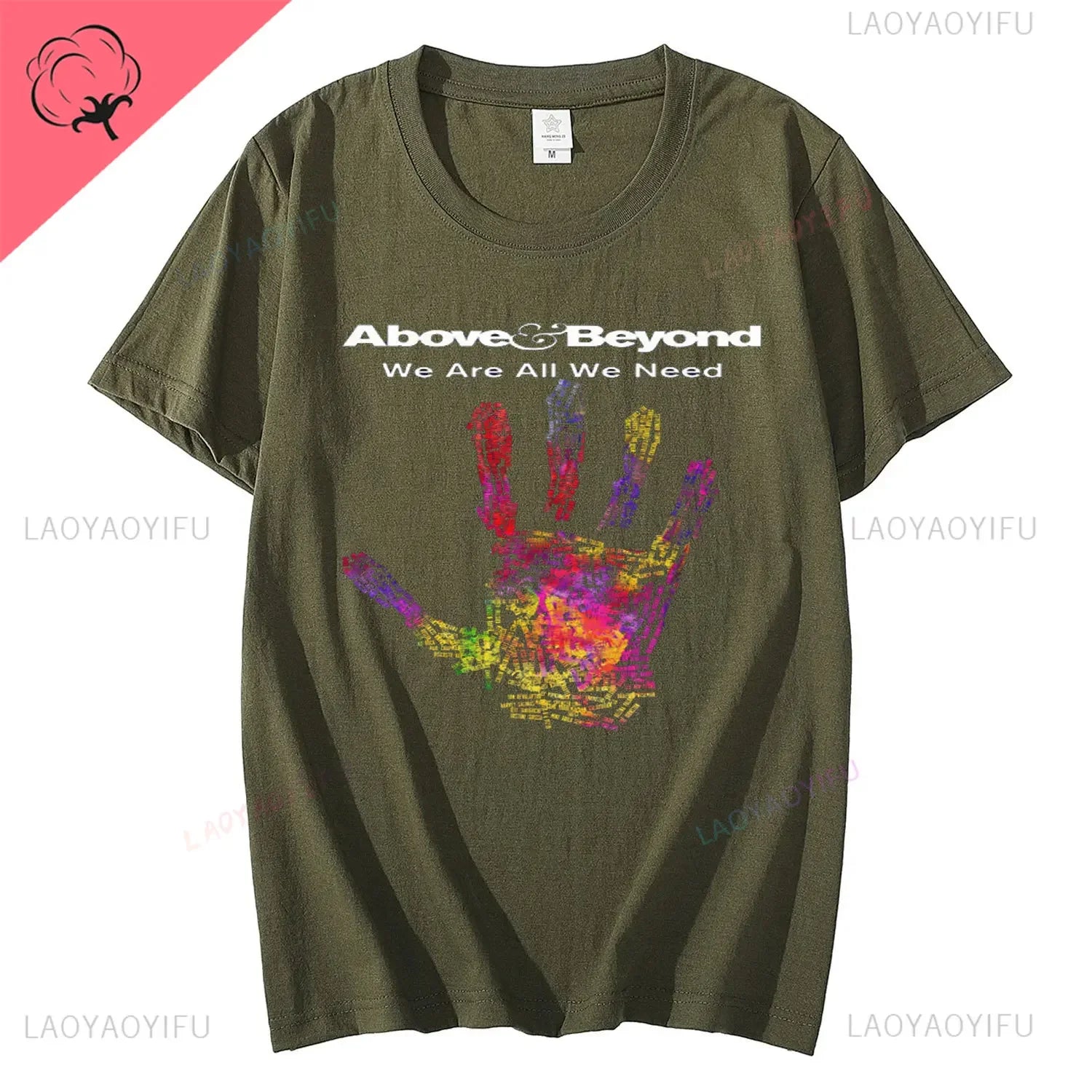 ANJUNABEATS Above & Beyond DJ Trance Music Printed 100% Cotton T Shirts Short Sleeve We Are We Need Tees Street Wear T Shirt Top