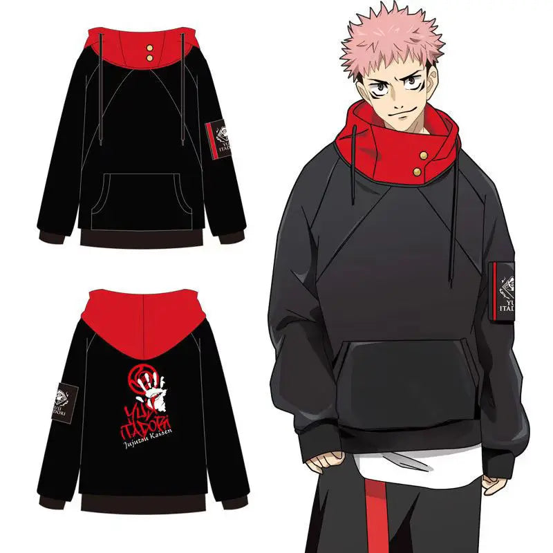 Anime Gojo Satoru Itadori Yuji Cosplay Costume Sweatshirt Adult Unisex Pullover Coat Casual Hoodie Jacket Pants Suit