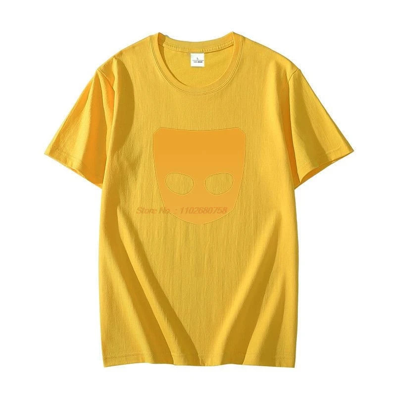 Cotton T-shirt Grindr Logo Unisex oversize t-shirts graphic t shirts short sleeve t-shirts Summer Harajuku Men's clothing