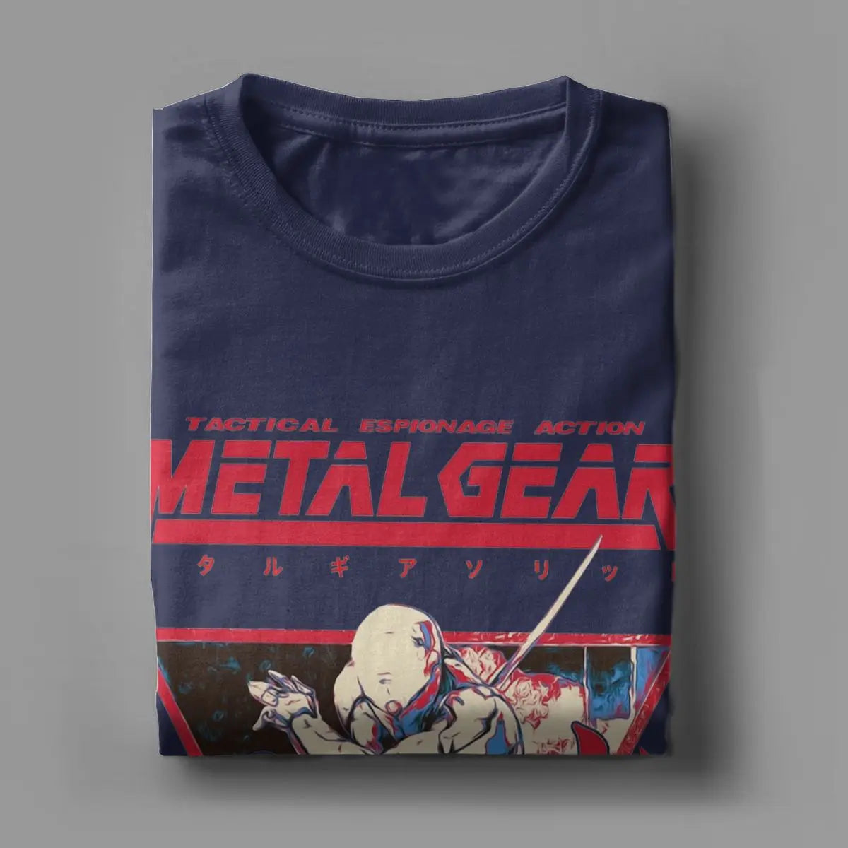 Men's T-Shirts Gray Fox Option C Metal Gear Solid Casual Cotton Tee Shirt Short Sleeve T Shirt Crew Neck Clothing Big Size