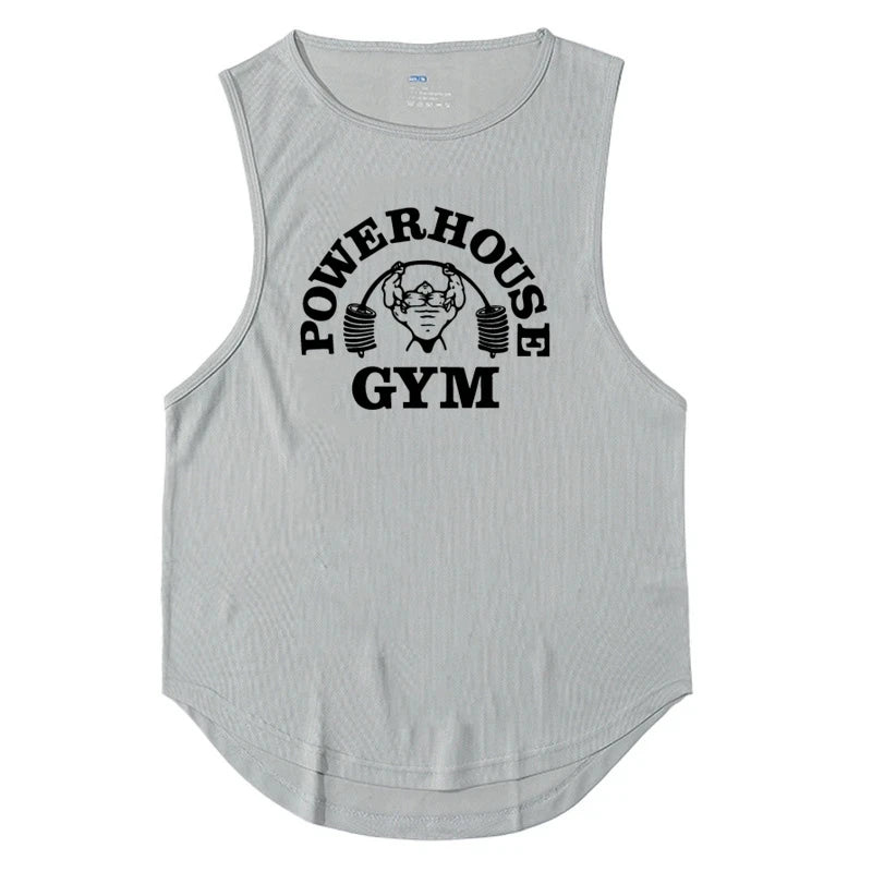 Men's Singlets Top for Fitness Gym T-shirts Suspenders Man Bodybuilding Shirt Vests Stringer Sleeveless Sweatshirt Clothing Vest