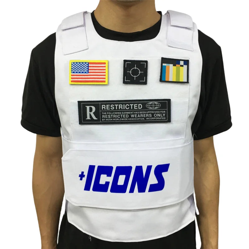 Hot Selling ICONS Oxford Casual Street Vest Sleeveless Men Multifunctional Singlet Adjustable Tactical Vest For Fishing Training