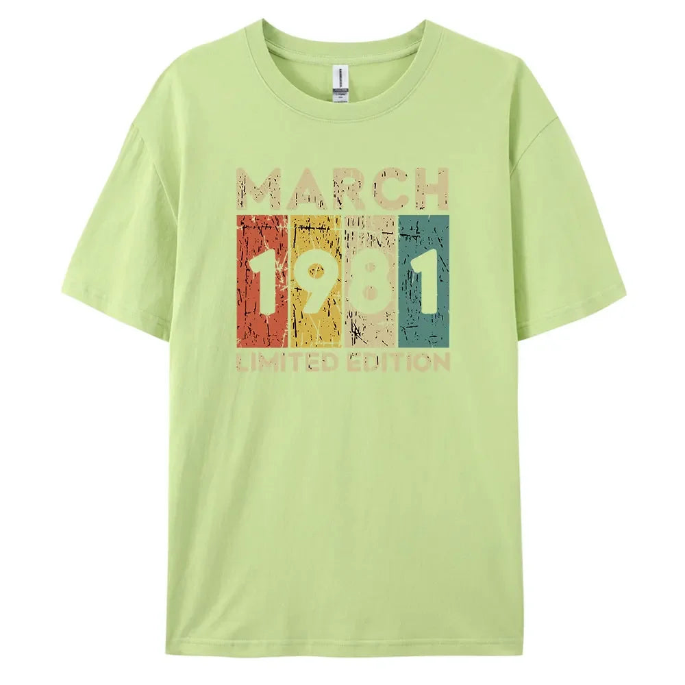 1981 Vintage Classic and Casual Cotton Tee for Men’s Summer Wardrobe