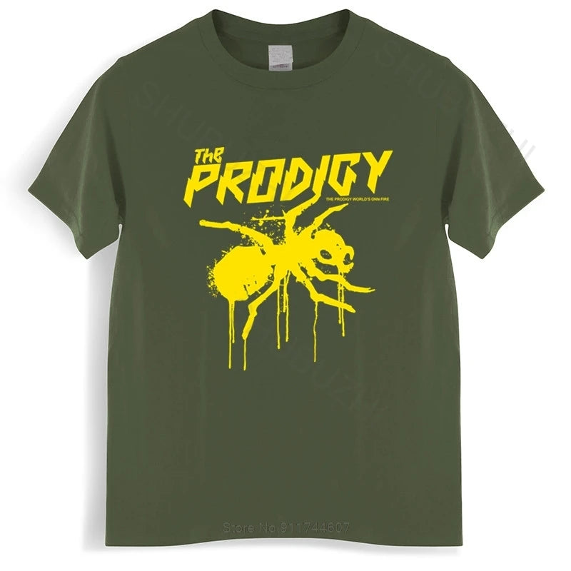 Mens summer cotton tshirt loose tops The Prodigy Men's T Shirt Black cotton tshirt male cotton tee-shirt bigger size