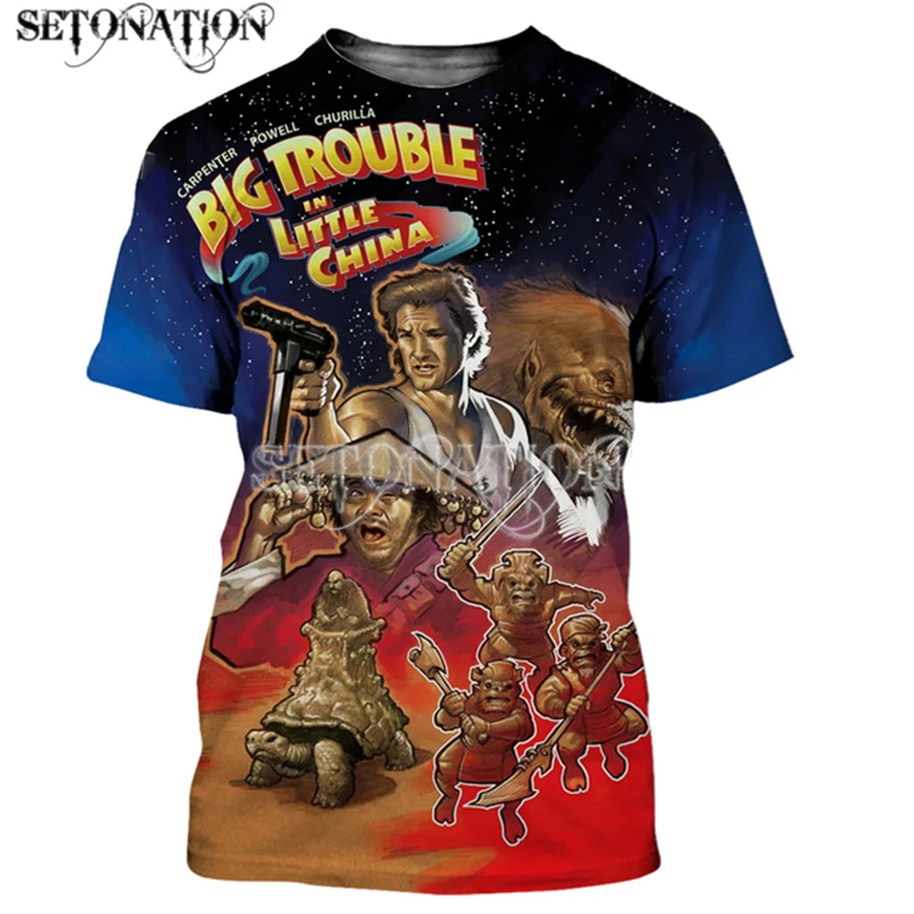 Big Trouble in Little China men-women-New-fashion-cool-3D-print Harajuku-style-tshirt-streetwear-summer tops