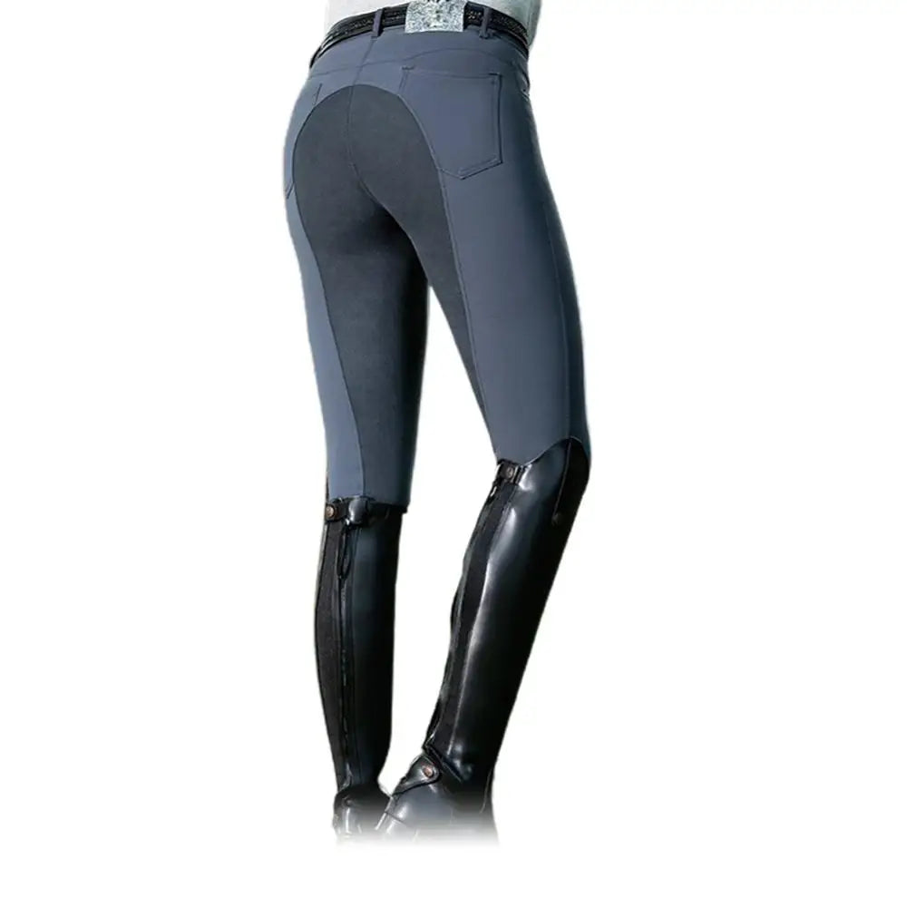 Women Fashion High Waist Elastic Equestrian Pants Horse Racing Skinny Trousers
