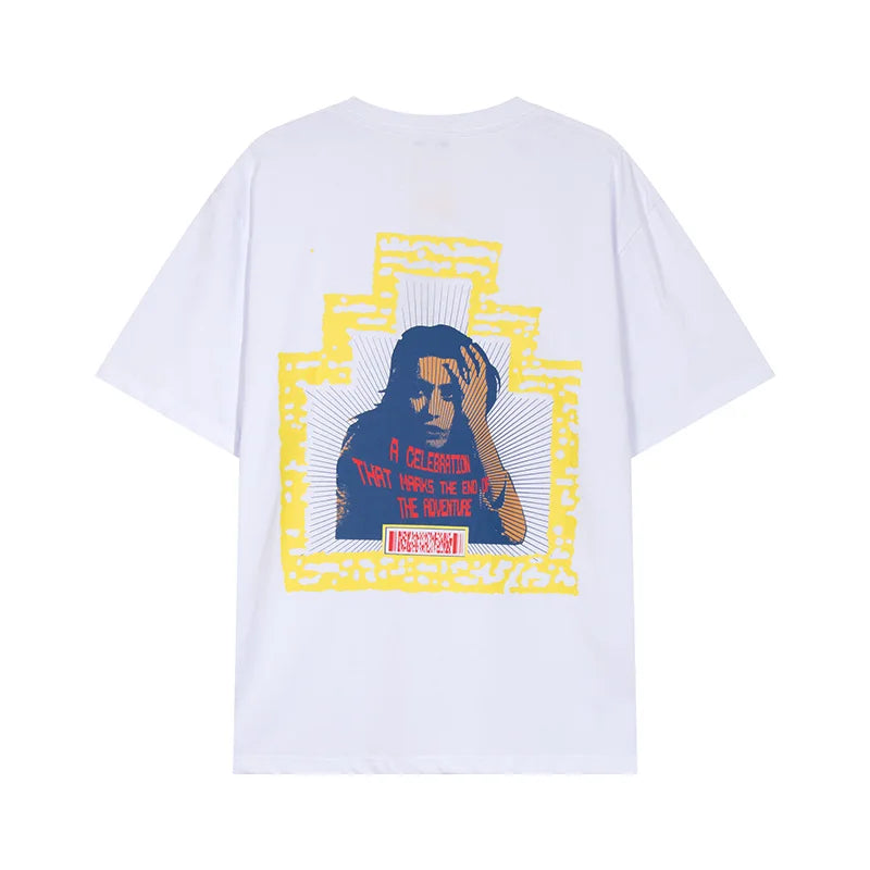 Vintage Batik Trapezoidal Logo Embroidery CAVEMPT T Shirt Men Women Oversized Short Sleeves Tee 100% Cotton CAV EMPT C.E T-Shirt
