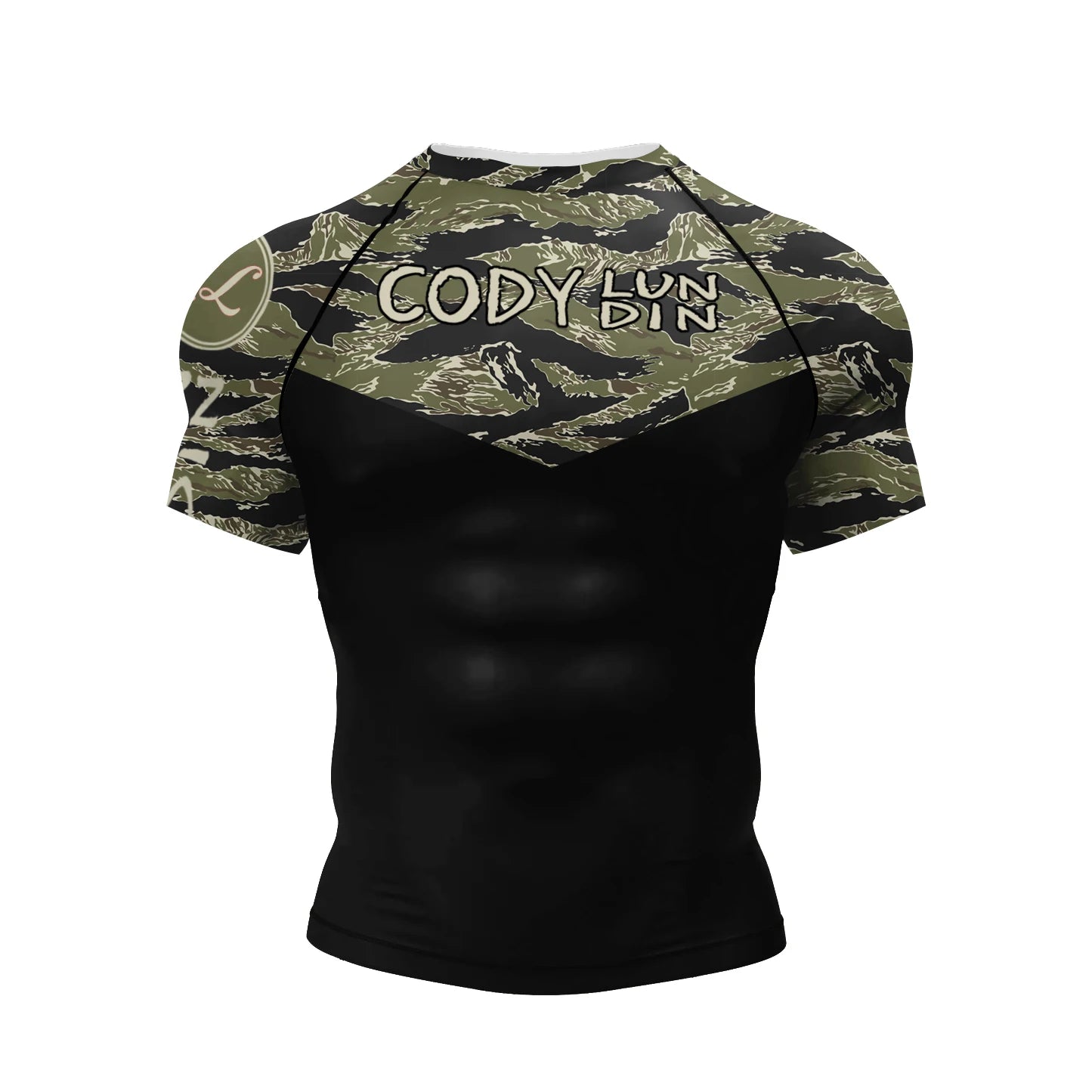 Cody Lundin Short Sleeve Pink Mens Jiu Jitsu BJJ No Gi Rash Guard Sublimation Men Running Training T-shirts Strech Fitness Tees