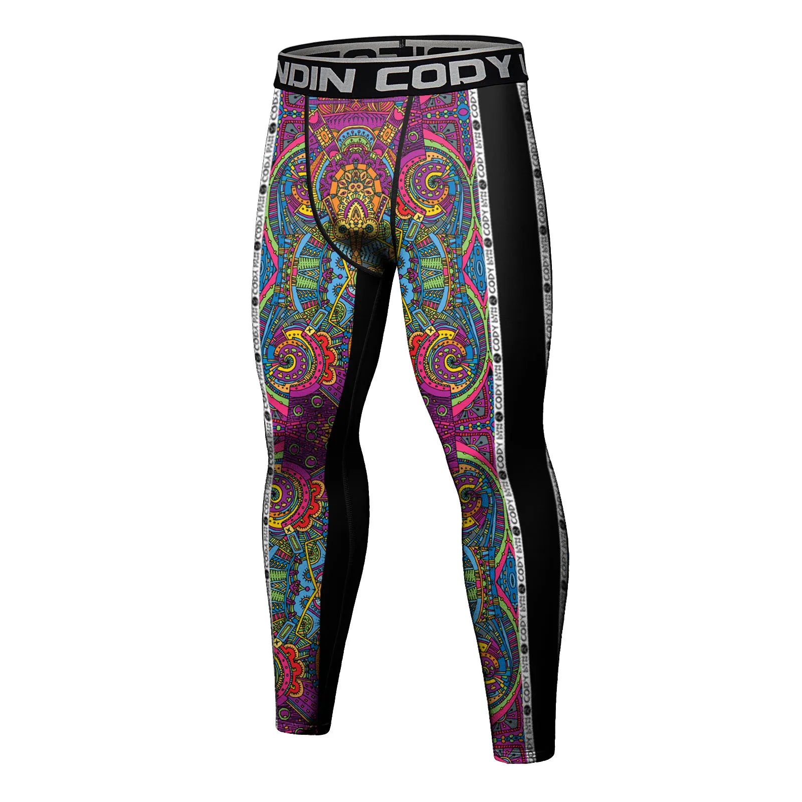 Cody Lundin Men's Jiu Jitsu Spats Stappling Compression Tights Pant Training BJJ No Gi Grappling Leggings Gym Fitness Trousers