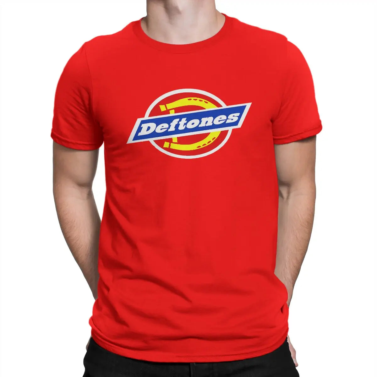Appealing T Shirt for Men Pure Cotton Vintage T-Shirts Crewneck Deftones Tee Shirt Short Sleeve Clothing Birthday Present