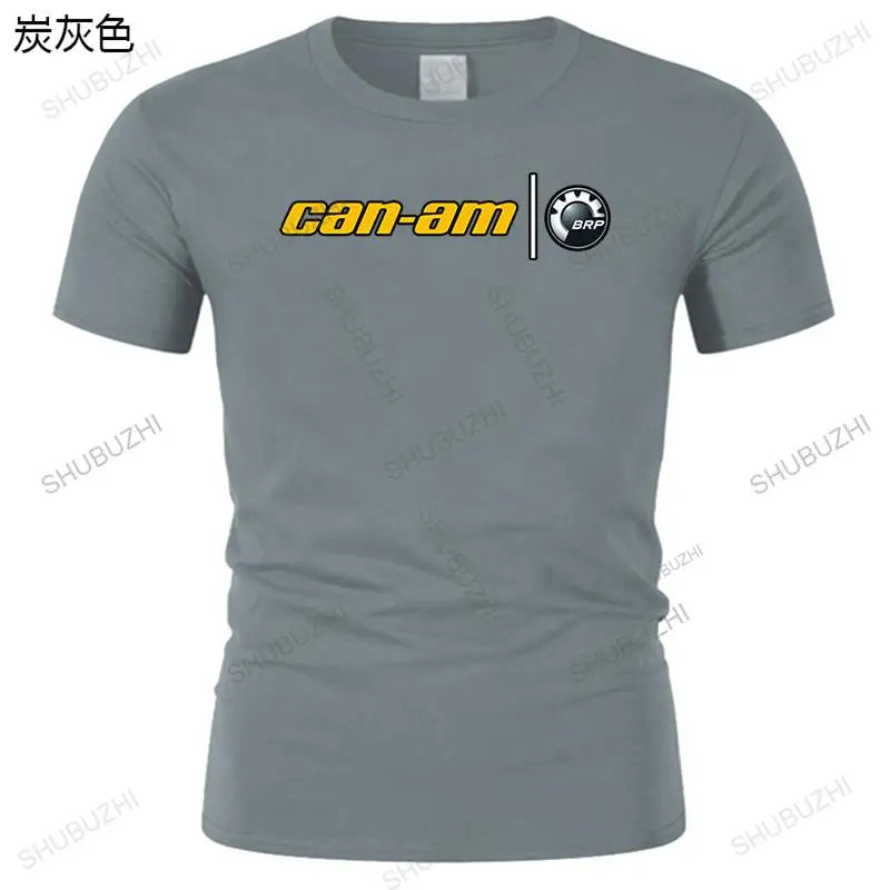 Men T shirt Fashion Classics Can Am Logo s Black T Shirt Printed Funny Graphic Tee Shirt Round Neck Tops women short sleeve
