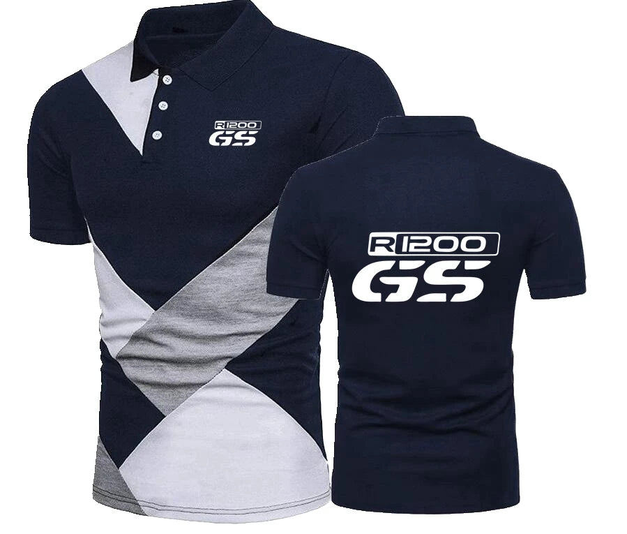 Splicing R1200 GS Polo TShirt Motorcycl R 1200 GS Shirts M Power M3 M5 X5 X6 T Shirt R1200 GS Motorrad Motorcycles Polo Shirt