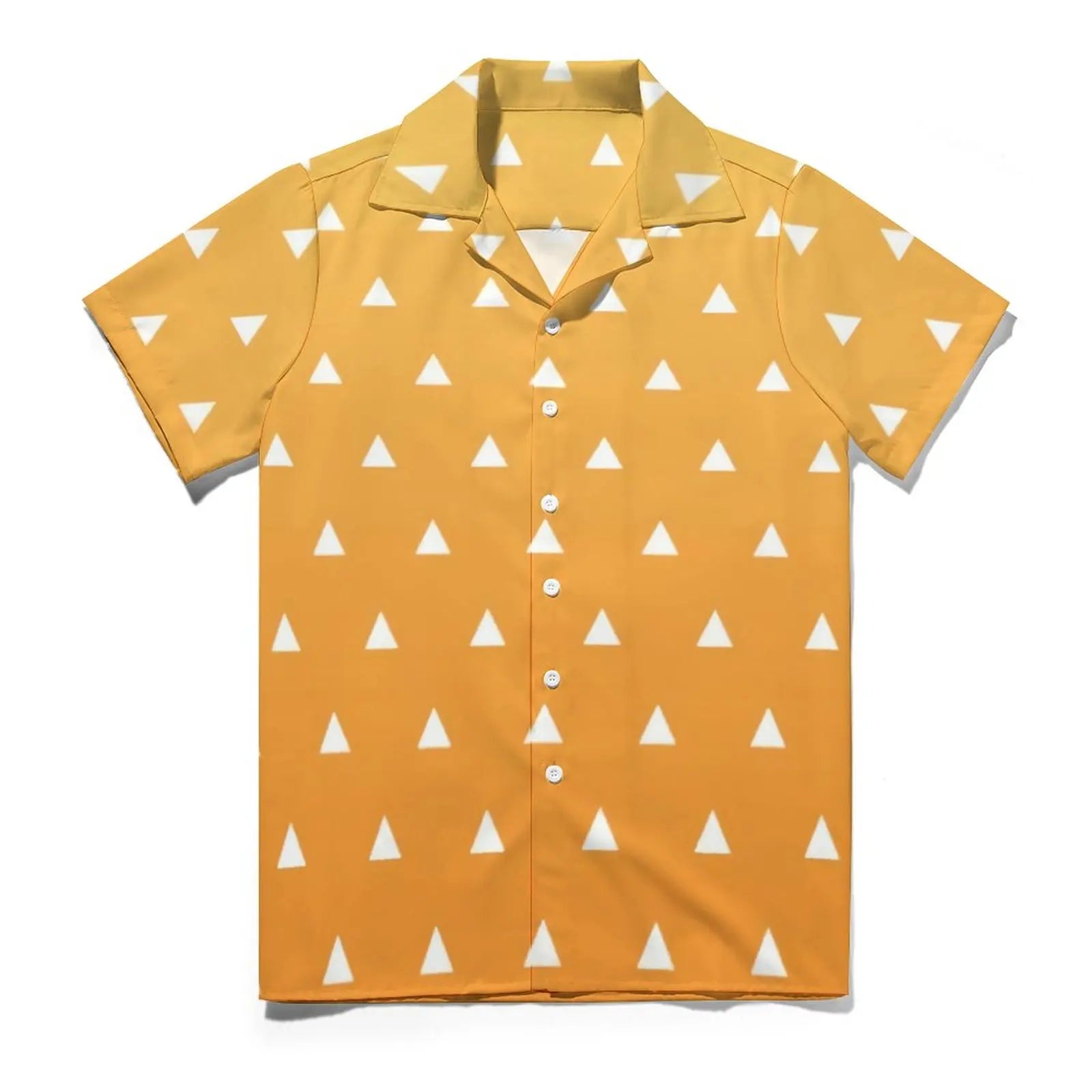 Agatsuma Zenitsu Vacation Shirt Demons Anime Kimetsus Hawaiian No Yaibas Casual Shirts Slayers Men Aesthetic Blouses Clothing