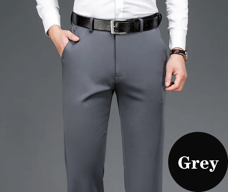 10XL Oversize Men's Business Pants Men Fit Stretch Formal Trousers Husband Elegant Suits Pants Mens Dress Social Casual Pants