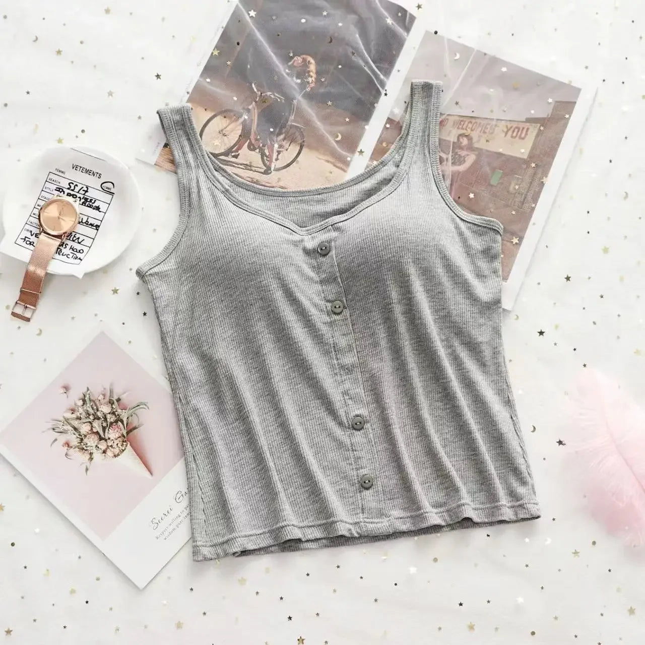 M-3XL For 35-75kg Modal Plus Size Women Camisole Top with Chest Pad Soft Comfortable Tank Tops