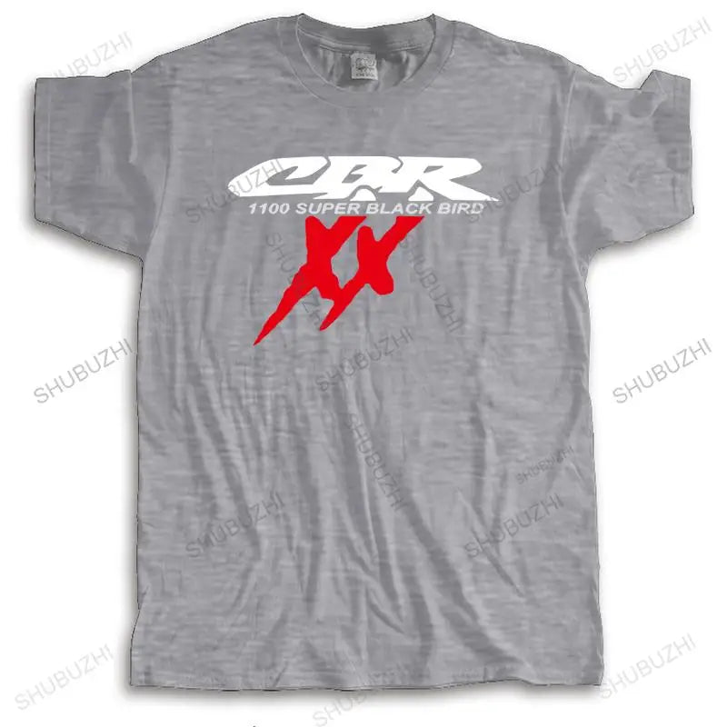 TOP CBR 1100 SUPER BLACKBIRD XX T-S motorcycles Black And White T Shirt Cotton Men raglan Sleeve Tee Shirts drop shipping