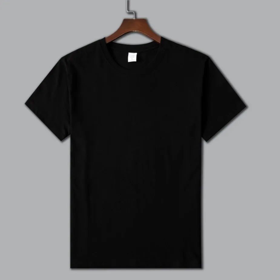MRMT 2025 Brand New Man's 220g Pure Cotton T Shirt Men Man Solid Color Short Sleeved Combed Cotton Round Neck Thickening