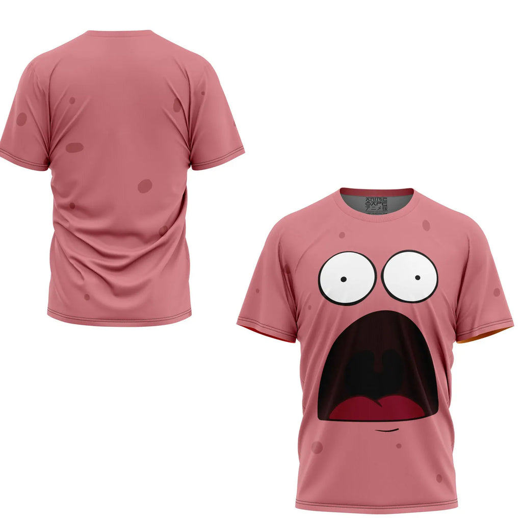 2024 Summer Men's 3D Printing SpongeBob SquarePants T-Shirt Children's Street Leisure Sports Large Breathable Top