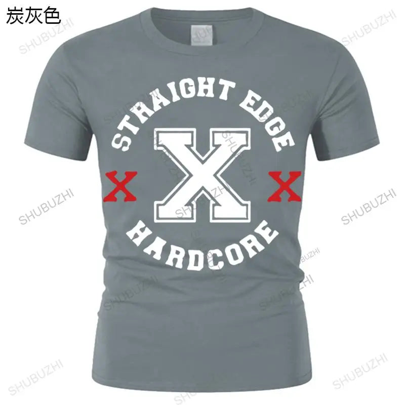 man crew neck teeshirt New Summer Fashion Men T Shirt Simple Short-Sleeved Cotton Straight Edge Hardcore Popular Man T-Shirt