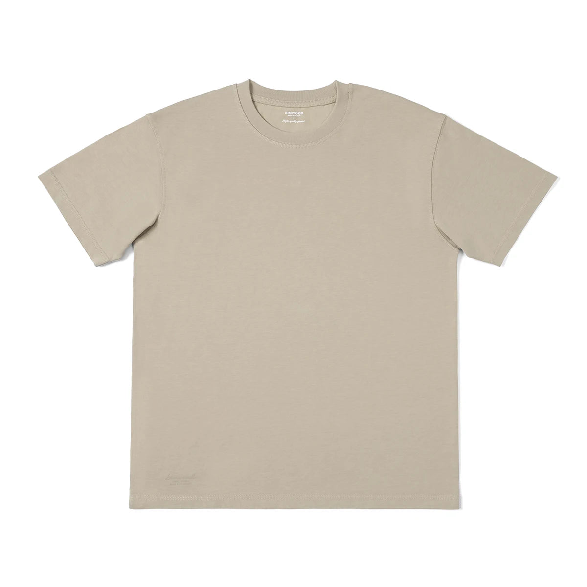 SIMWOOD 2025 Spring Summer New Oversize 310gsm 100% Cotton T-shirts Men Quality Breathable Solid Color Comfortable Tops