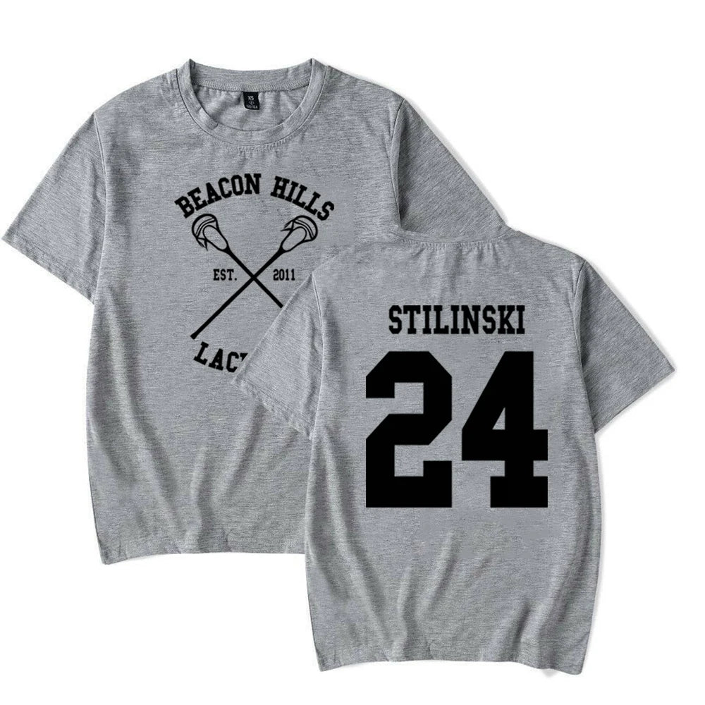Teen Wolf Shirt STILINSKI 24 LAHEY 14 MCCALL 11 Fashion Print Tees The Original Beef of Chicagoland Shirt Harajuku Y2k 90s Tops