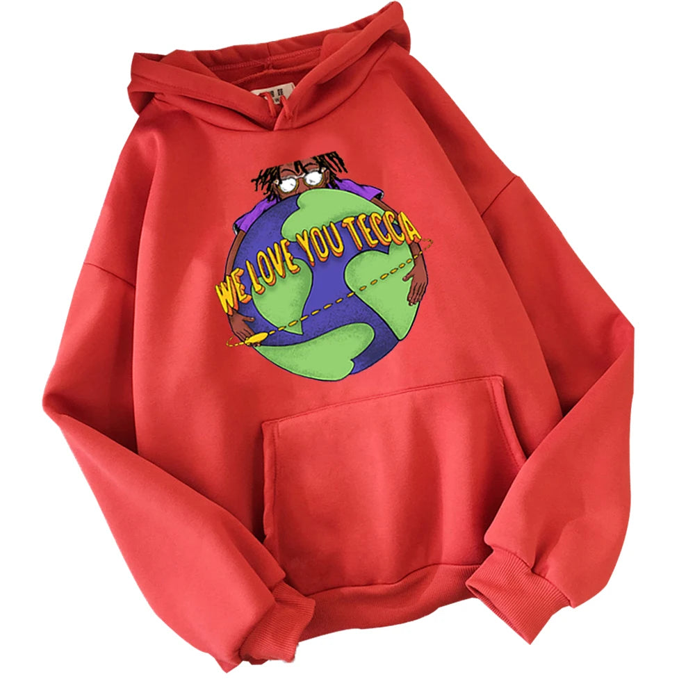 Lil Tecca Hoodie We Love You Tecca Hoodie Tecca Album Cover Sweatshirt Fan Gifts Hoodie Harajuku Pullover Tops Streetwear Unisex