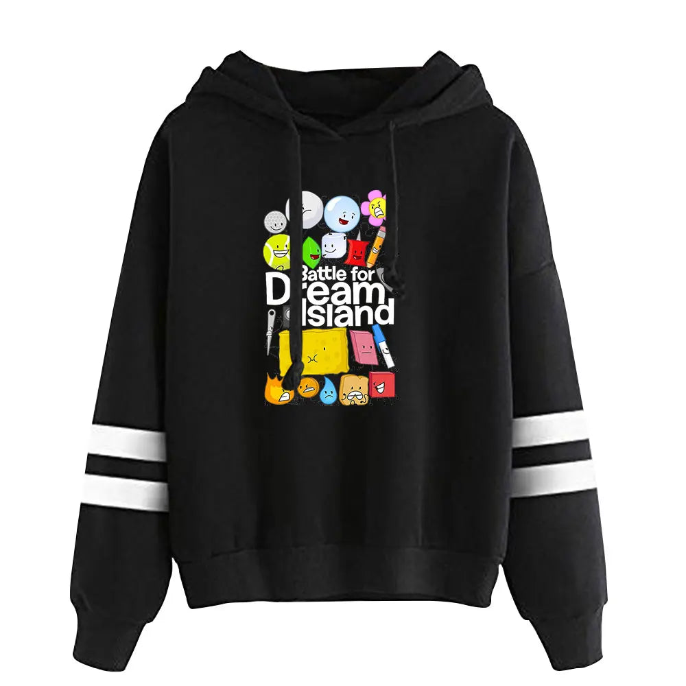 Jacknjellify BFDI Battle For Dream Island Merch Pullover Hoodie Merch Fashion Hoodie Fashion Sweatshirt Pullover Tracksuit