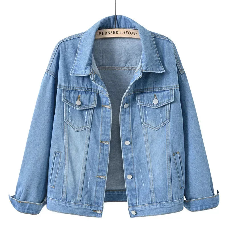 Denim Jacket Women Jeans 2025 Jean Jackets for Women Coat Veste Femme Purple White Yellow Mujer Red Pink Blue Black 3xl 4xl 2025