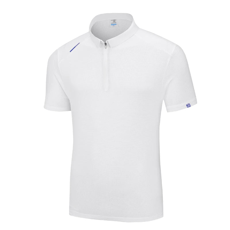 【 S-9XL 】 Large men's POLO shirt with flip collar, ice silk breathable short sleeved T-shirt, quick drying business men's clothi