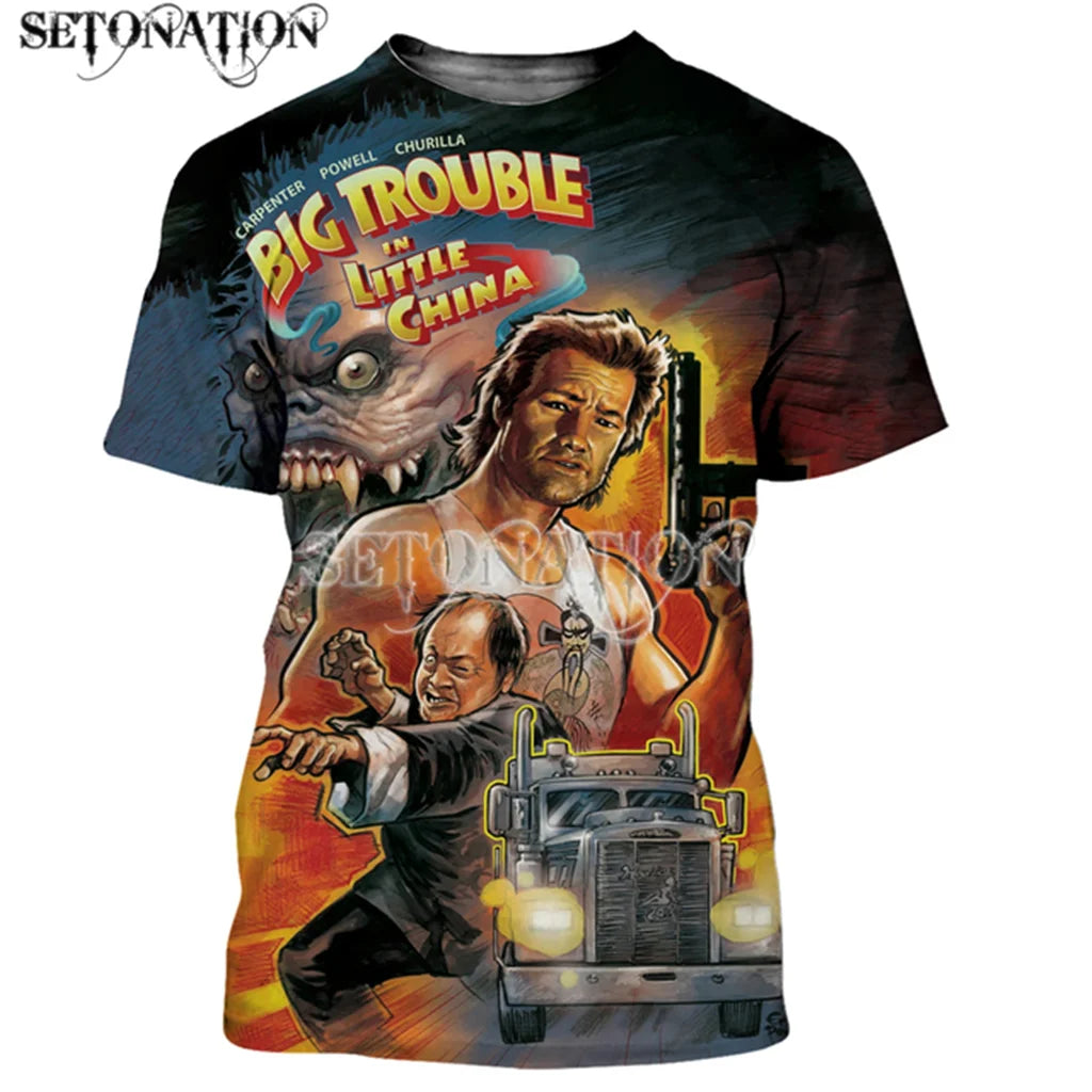 Big Trouble in Little China men-women-New-fashion-cool-3D-print Harajuku-style-tshirt-streetwear-summer tops